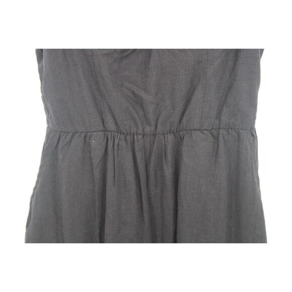 LC Lauren Conrad Womens Black Midi Dress Shoulder Straps Padded Bra Small NWT - Picture 4 of 9